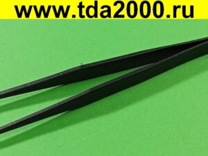 Пинцет ESD-12 металлический 135 мм, без насечки, обоюдоострые концы, нецентрованный