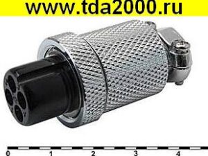 Разъём Цилиндрический малогабаритный GX18M-4A