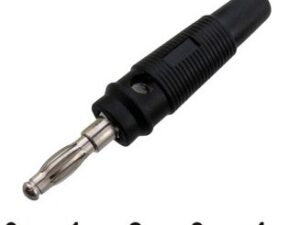 Разъём Банан 10-0075 black вилка