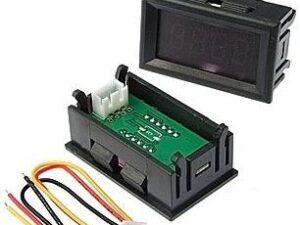 Вольтметр 0-33в красный дисплей встраиваемый (45x26mm) щитовой