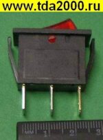 Клавишный 31х14 3pin красный с подсветкой KCD3-101N11CRB выключатель рокерный (Переключатель коромысловый) — изображение 2