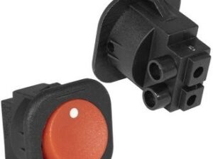 Выкл.Клав.Кругл RS-101-7C on-off красный