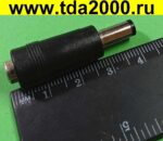 питания D=5,5х2,5 штекер - гнездо 5,5х2,5 Переходник (черный)