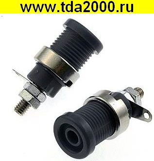 43067.jpg Разъём Z012 4mm panel jack BLACK — изображение 1