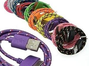 Шнур USB to iPhone4 Round braid 1m